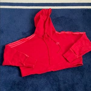 Adidas crop sweat shirt